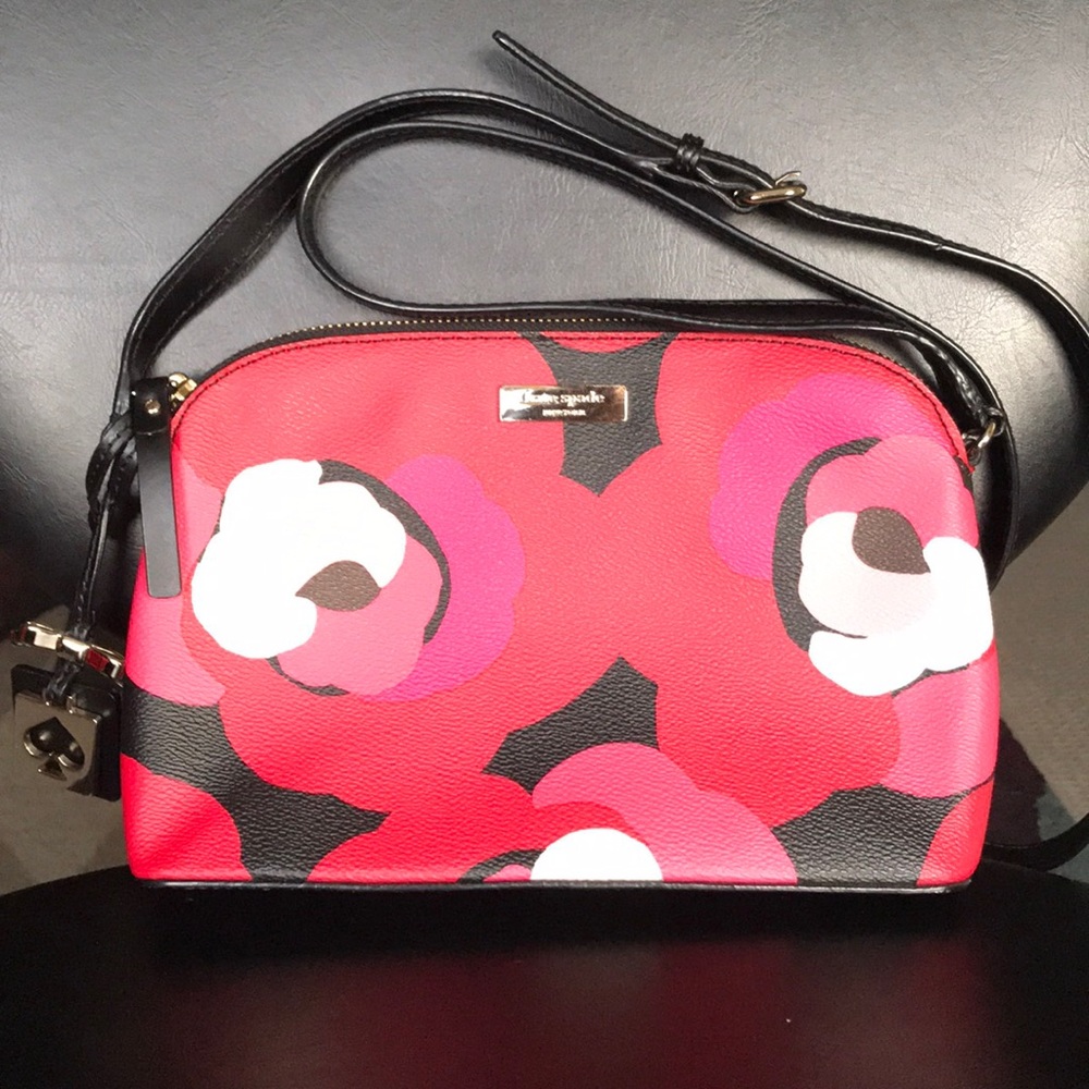 Kate Spade Floral Leather Crossbody Purse